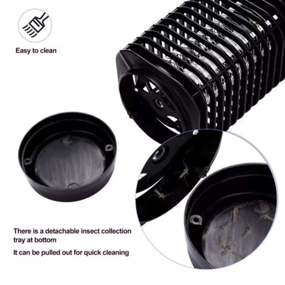 2PCS Electric Fly Bug Mosquito Zapper Insect UV Lamp Indoor Trap Pest Catcher