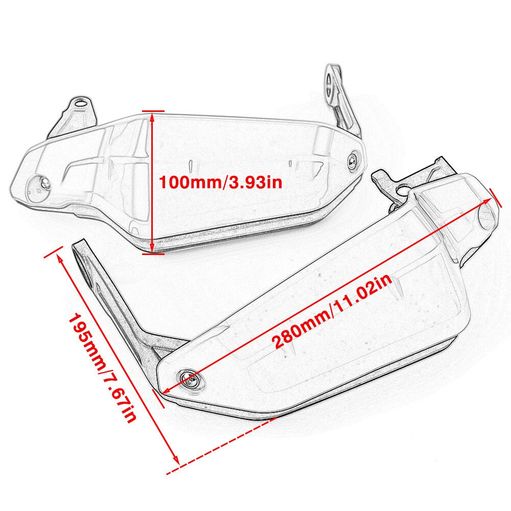 Hand Guard Handguard Protector For HONDA CRF1100L 2020-2022 X-ADV 750  Red