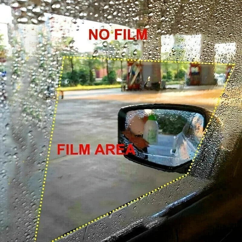 4pcs Car Rearview Mirror Protective Film Side Windows Sticker, Anti Fog Glare UK