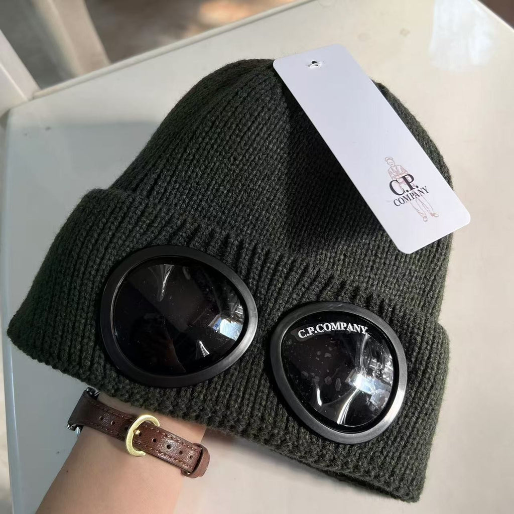 Beanie Knitted Hat Men Teens For CP Wool Winter Hats Hat Sunglasses