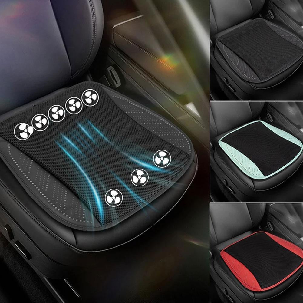 Universal Seat Cooling Cushion USB Fan Ventilated Car Chair Pad 8 Fan 3 Speed