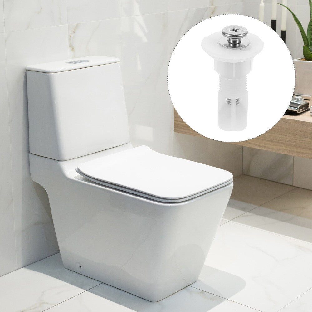 2 Pcs Toilet Seat Holders Rubbers Screw Prevent Screws