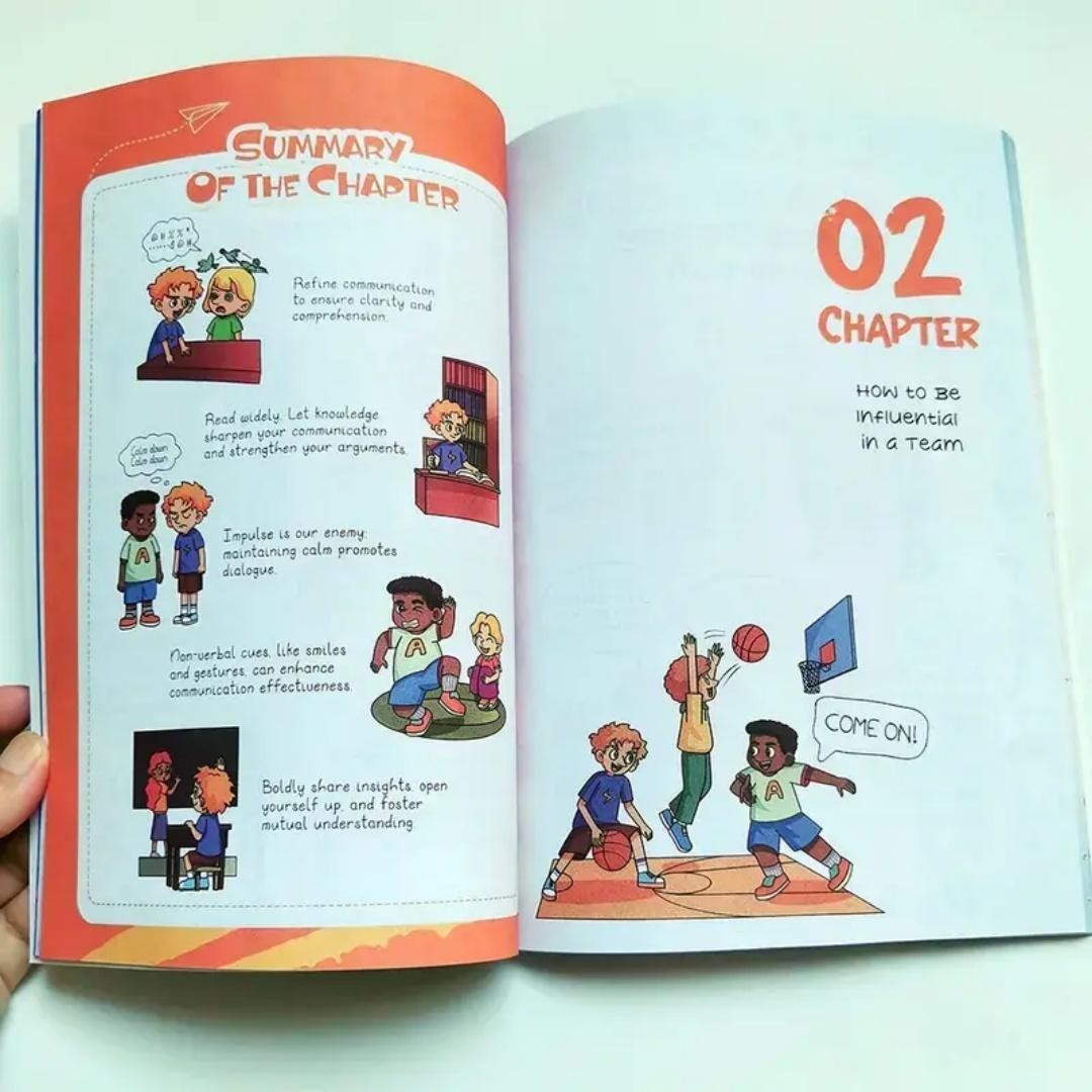 Leadership Enlightenment Comic Book for Kids English Communication & Leadership