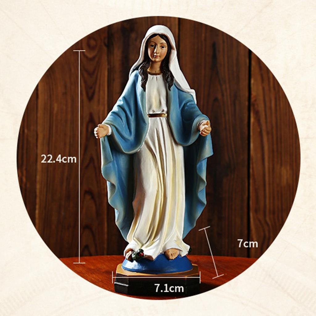 Blessed Saint Virgin Mary Statue Figure Our Lady of Loudes Figurine Sculpture