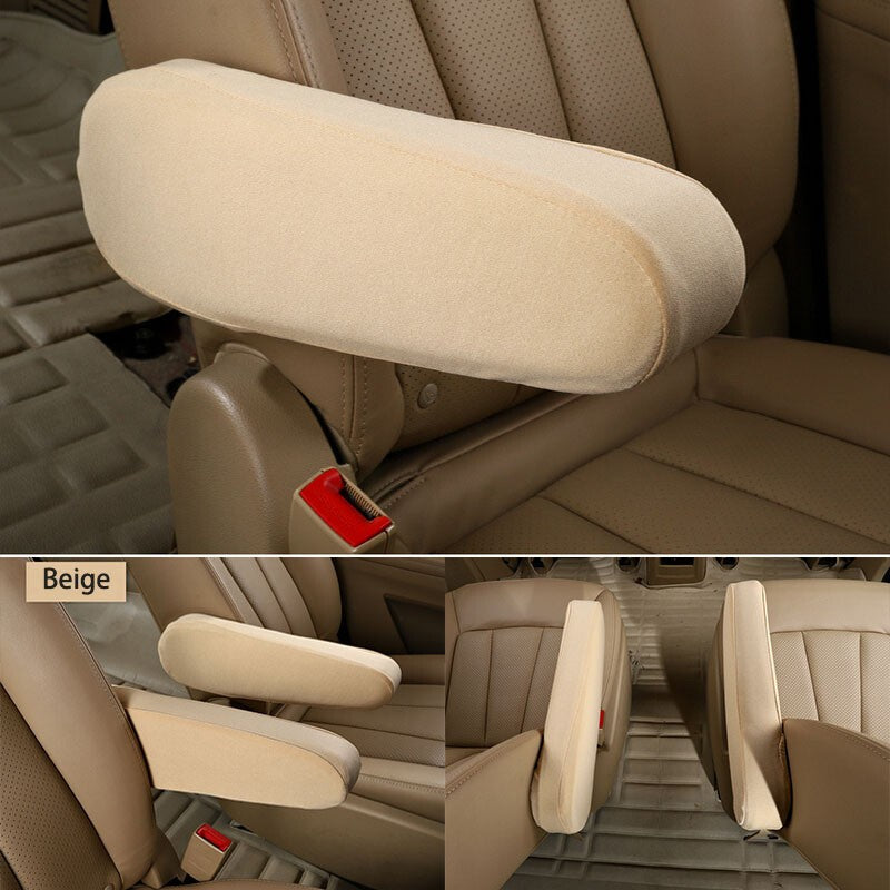 1 Pair Elastic Cloth Fabric Armrest Cover Universal for Car Auto Truck SUV Vans