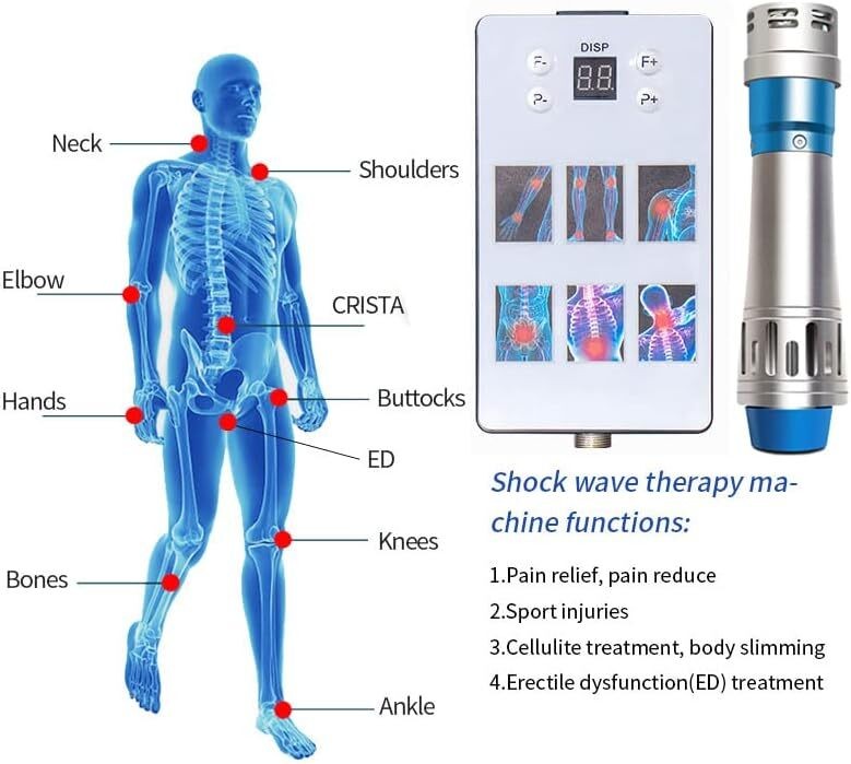 ESWT Shockwave Therapy Machine For Muscle Pain Removal & ED Treatment Handheld
