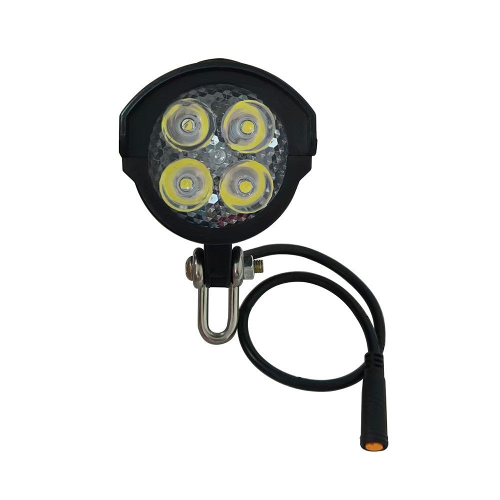 Bike LED Horn light Electric Bike Headlight Kit Front Lamp for Ebike 24V-52V