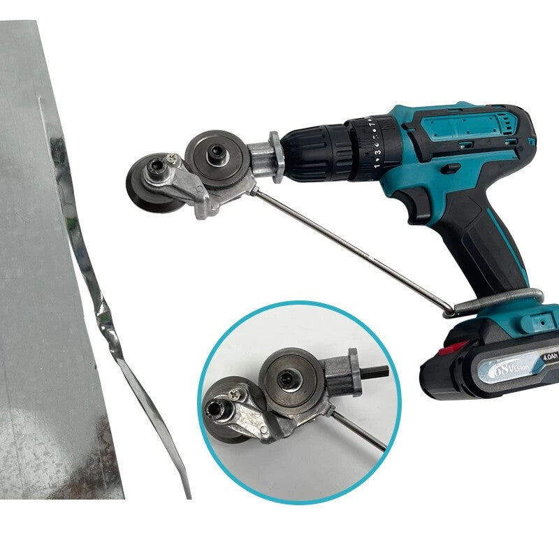 Metal Electric Drill Shears Plate Cutter Attachment Sheet Cutter Nibbler Saw NEW