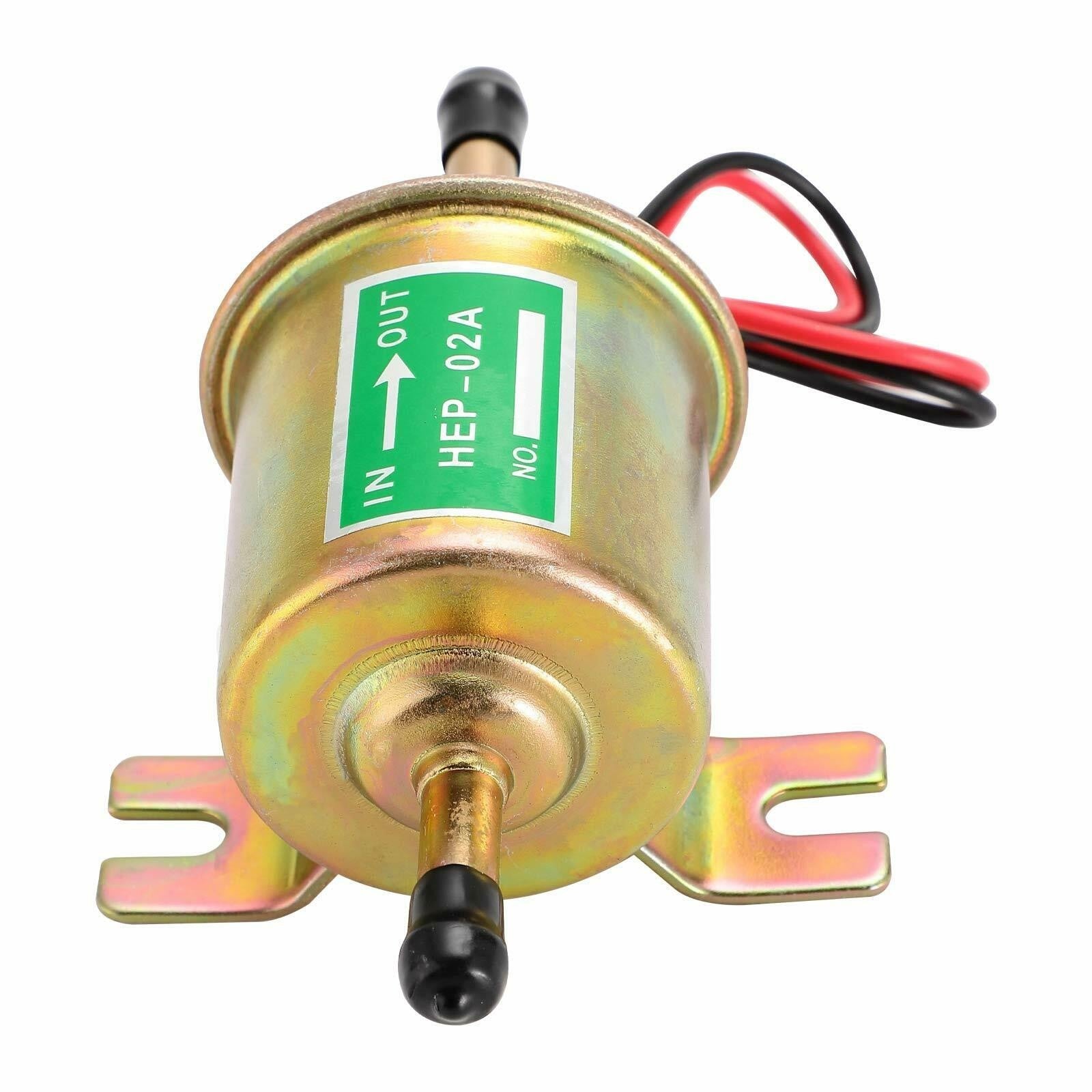 2X 12V Low Pressure Electric Fuel Pump HEP-02A Petrol Gas Diesel Car Universal