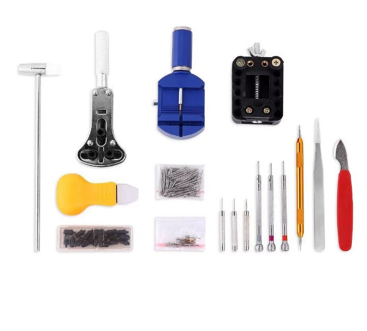 147PCS Watch Repair Tool Kit Back Case Opener Remover Spring Pin Bars Watchmaker