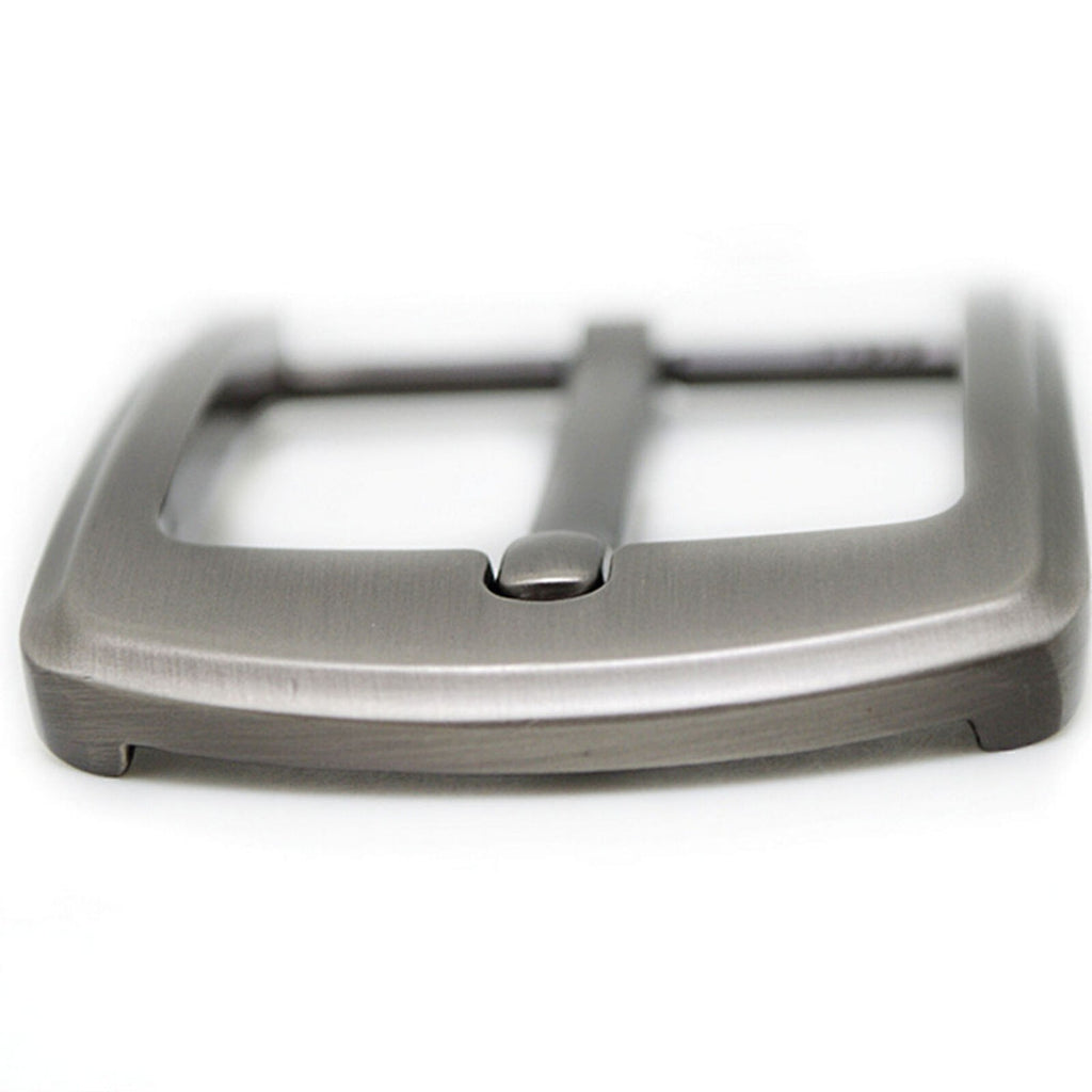 2x stainless steel pin buckle for men's leather belt replacement snap on 40 mm