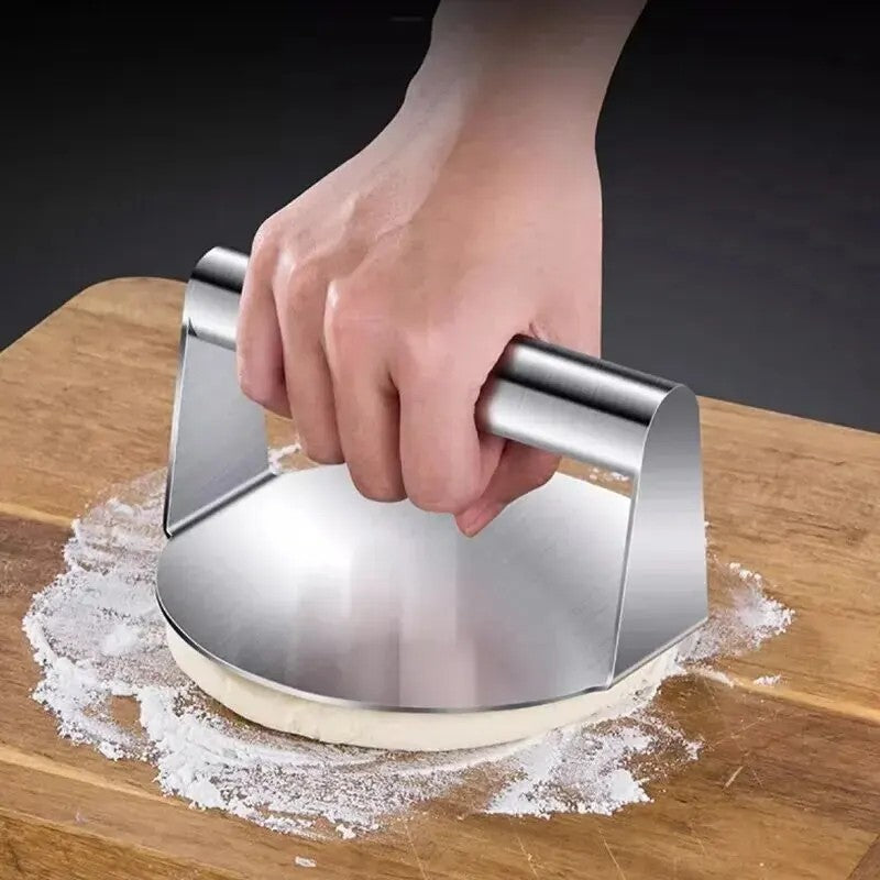 Stainless Steel Burger Press  round Burger Smasher Heavy-Duty Smash UK