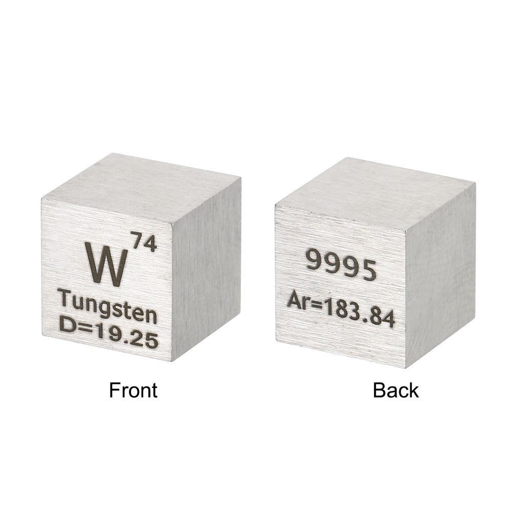 10mm Tungsten Cube, High Density Element Metal Cube Unique Collectible