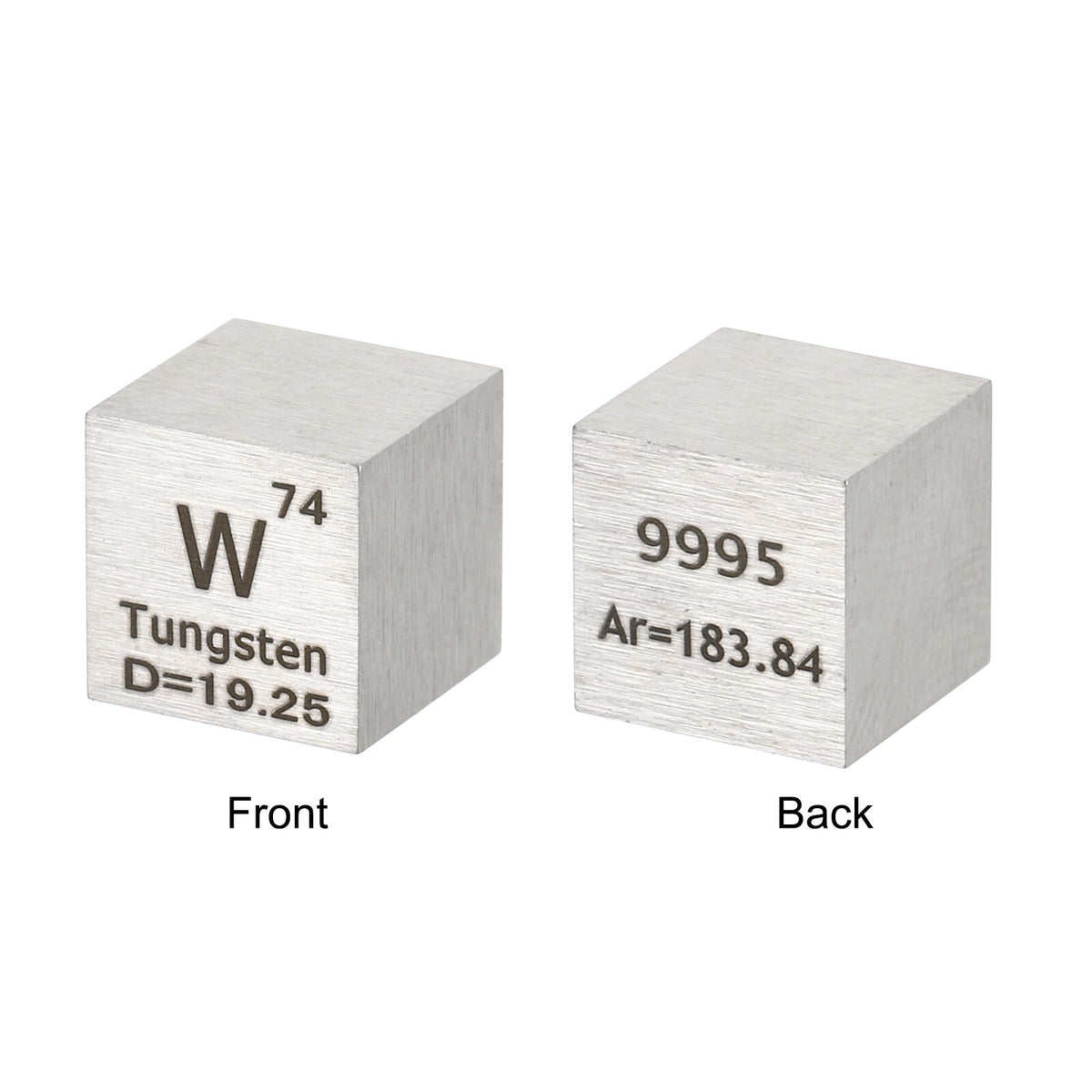 10mm Tungsten Cube, High Density Element Metal Cube Unique Collectible