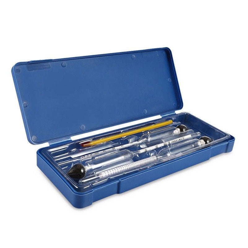 3Pcs Hydrometer Alcohol Meter Vinometer Tester With Thermometer Gadget Set Y