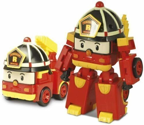 Car Action Figure Gift Robocar Toys 6Pcs POLI ROY AMBER HELLY Robot Transformers