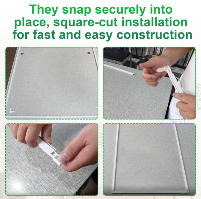 8pc Screen Frame Corner 5/16-Inch x 3/4-Inch White Plastic