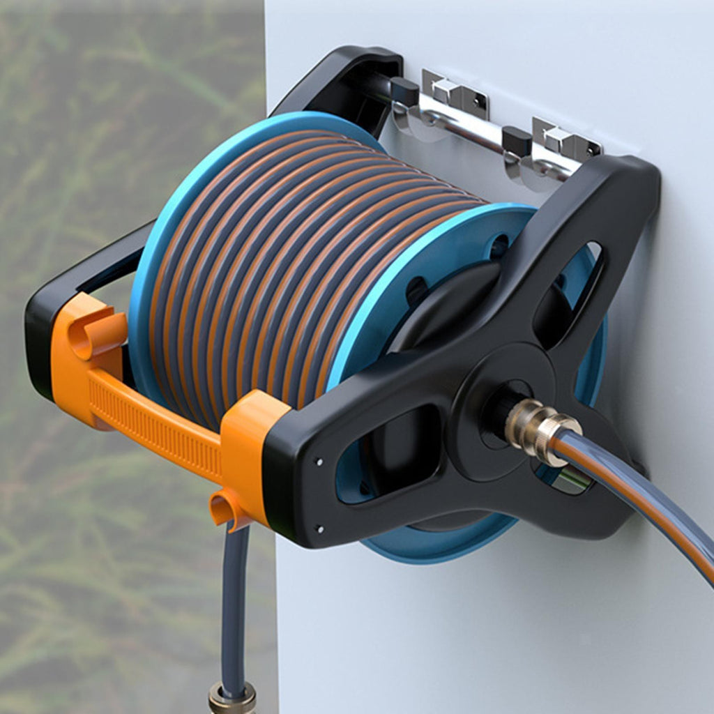Garden Hose Reel Wall Mounted Hangers Easy Installation Multifunctional Brackets