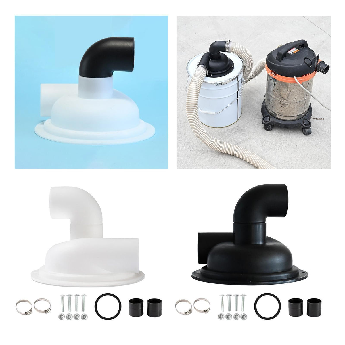 Cyclone Filter Dust Collector with Elbow Plaster Sand Vacuum Dust Separator