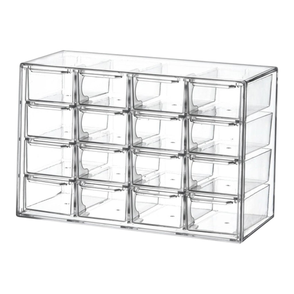 Mini Clear Drawer Organizer Office Stationery Craft Box for Jewelry Bedroom