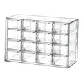 Mini Clear Drawer Organizer Office Stationery Craft Box for Jewelry Bedroom