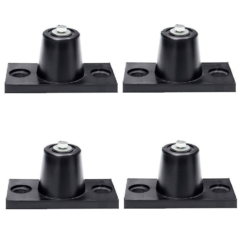 4pcs Rubber Vibration Isolator Mounting Bracket 66lb Load Bearing(80x41x39mm)