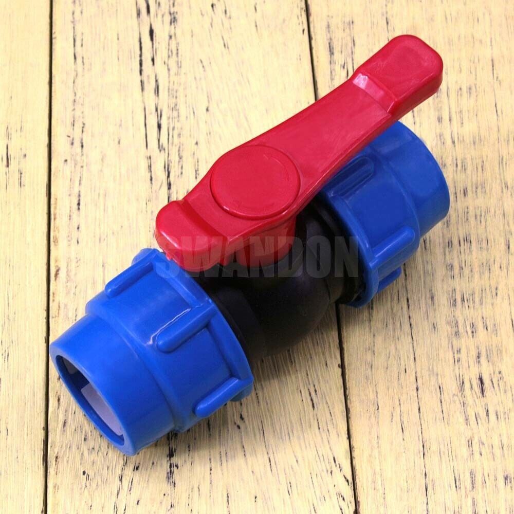 40mm(1.2") Stop Tap Valve For HDPE Or Alkathene Water Pipe Compression Ends