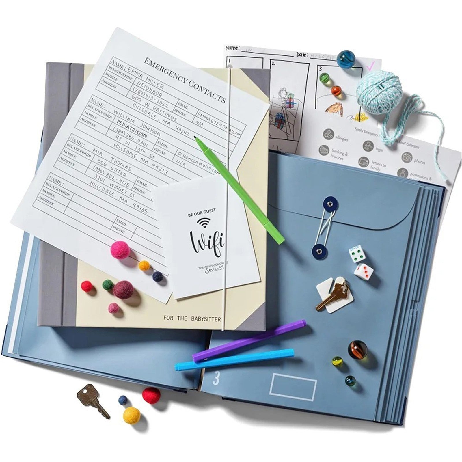 If i Die Binder Organizer, Document Organizer Folio, in Case I Go Missing Binder