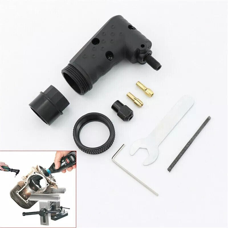 Electric Grinder Kit 90 Right Angle Converter Attachment For Dremel Rotary Tool