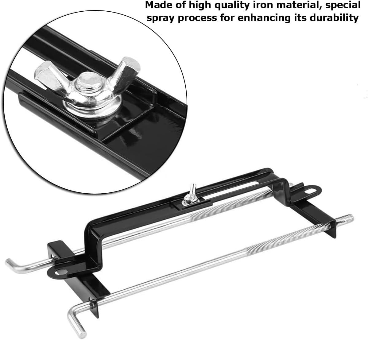 27CM Car Adjustable Battery Hold Down Clamp Secure Retaining Bracket Rack Metal