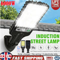 4PCS 6000W LED Solar PIR Motion Sensor Wall Light Security Garden Lamp W/Remote