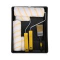 Paint Roller Tray Set Soft Sleeves Paint Brush Kit Wall Decorating Painting Tool