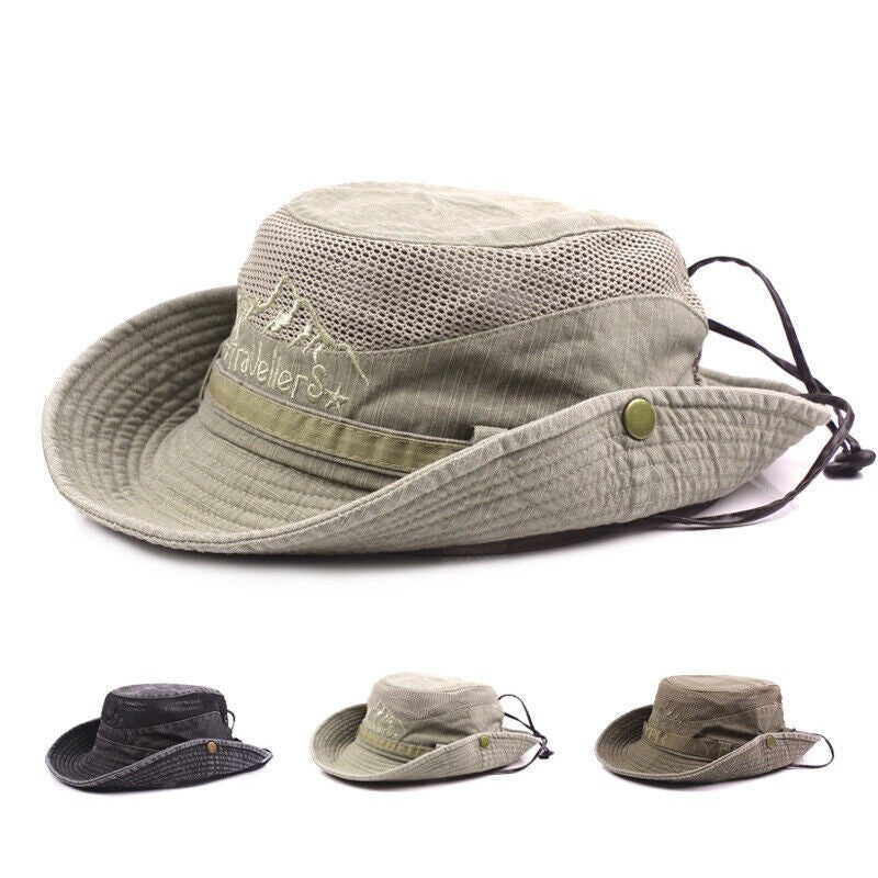 Sun Hat Safari Bucket Fishing Packable Quick dry Crushable Lightweight UK