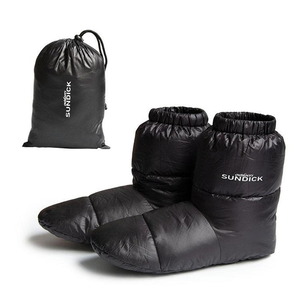 Outdoor Winter Duck Down Booties Thermal Slippers Camping Boots Shoe Covers