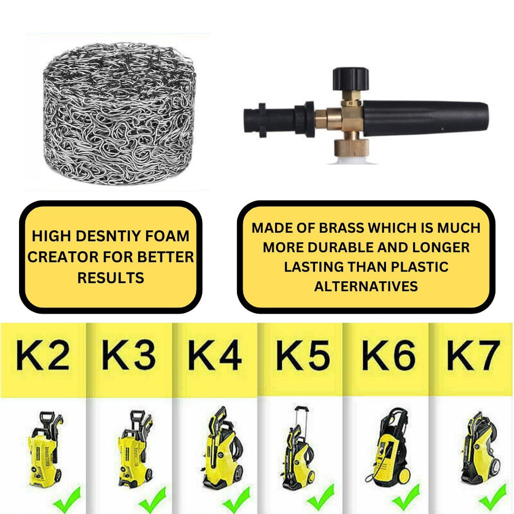 1L Snow Foam Lance Cannon Bottle for Karcher K2-K7 Car Pressure Washer Gun