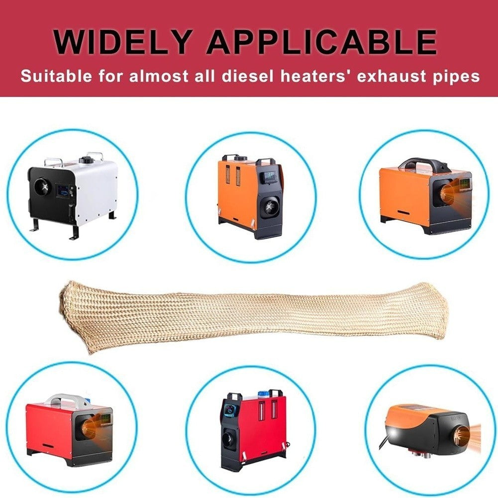 Exhaust Pipe Heat Shield Sleeve Non Woven Material 50 x 3.8cm for Engines