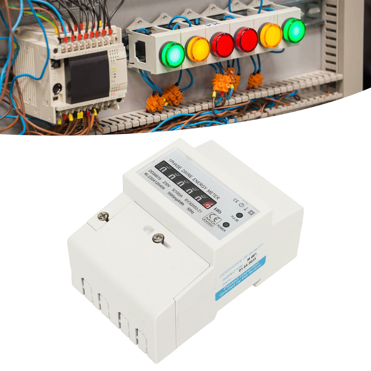 230V Grade1 Single Phase Mechanical Counter Home Electricity Energy Meter
