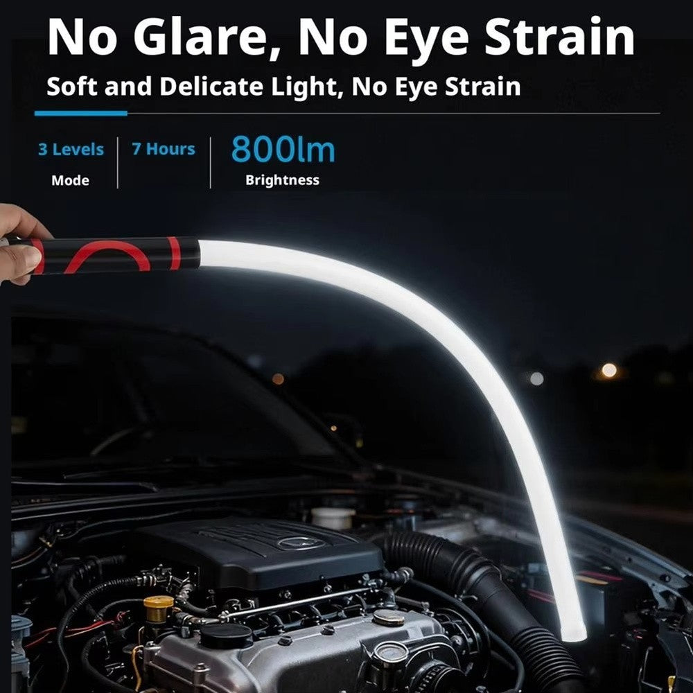 75.5cm Flexible LED Flashlight Stick Bendable Work Light With 3 Brightness Modes