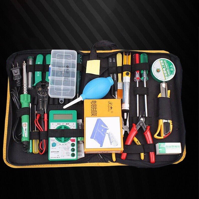 Multifunction Canvas Hardware Tool Bag Storage Box Oxford Organizer Pouch Zip