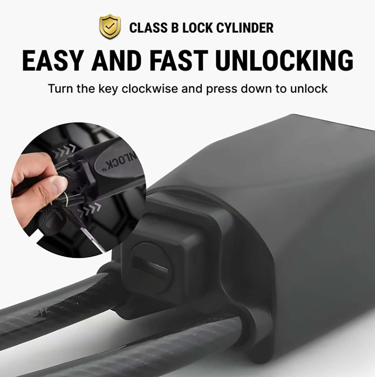 Titan Steering Wheel Lock – Heavy Duty Anti-Theft Car Security Device for Cars