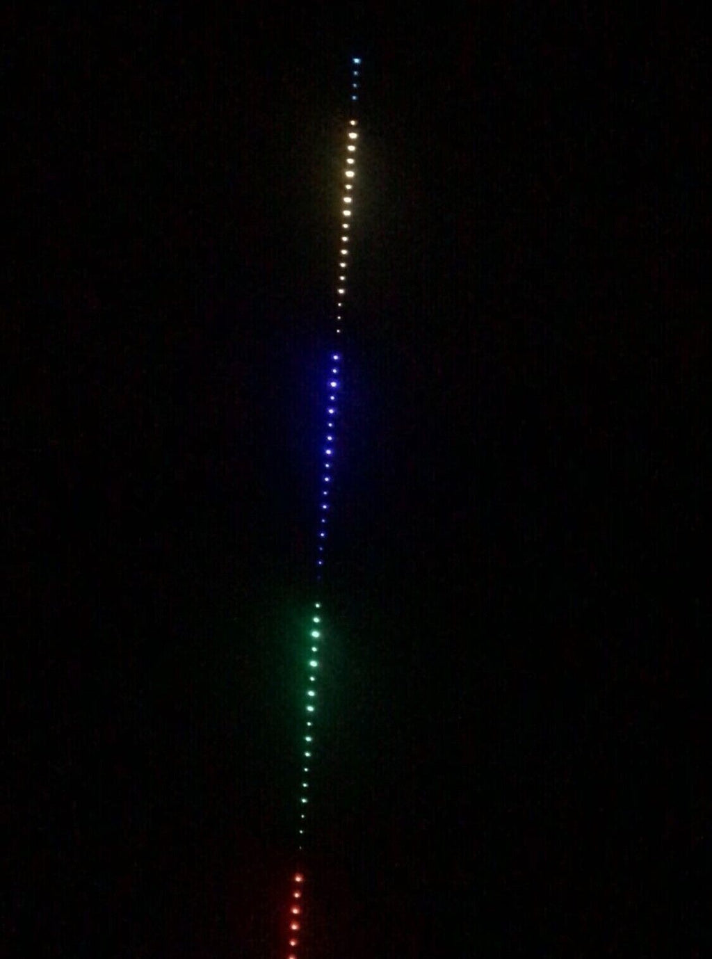 10M Led Flagpole Light String Bulbs USB, Remote or App or Voice Controlled .