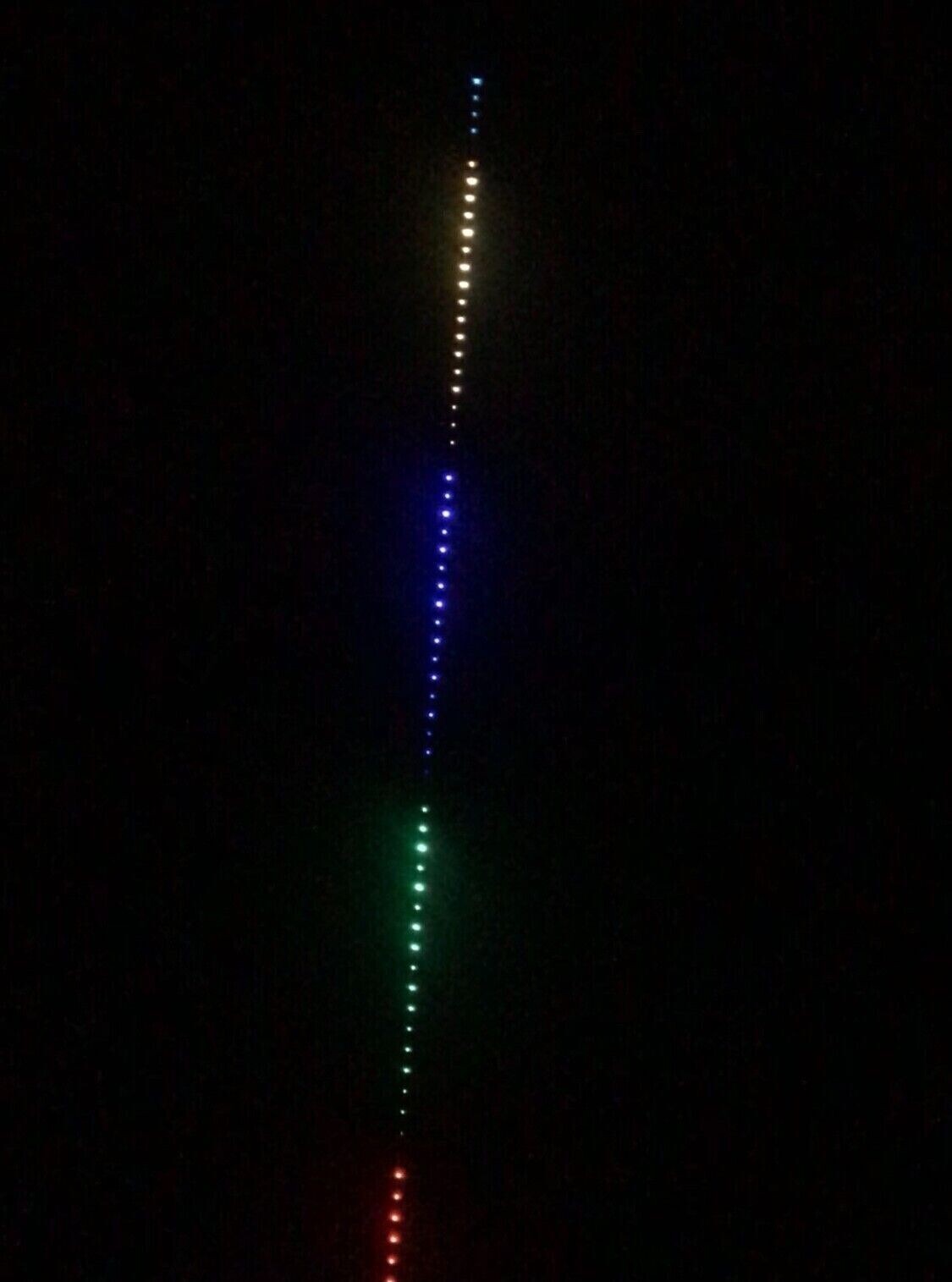10M Led Flagpole Light String Bulbs USB, Remote or App or Voice Controlled .