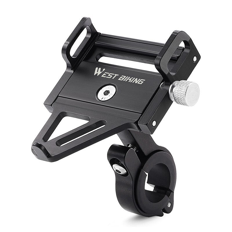 WEST BIKING Aluminum Alloy Bike Bicycle Handlebar Mobile Phone Holder Rack Mount