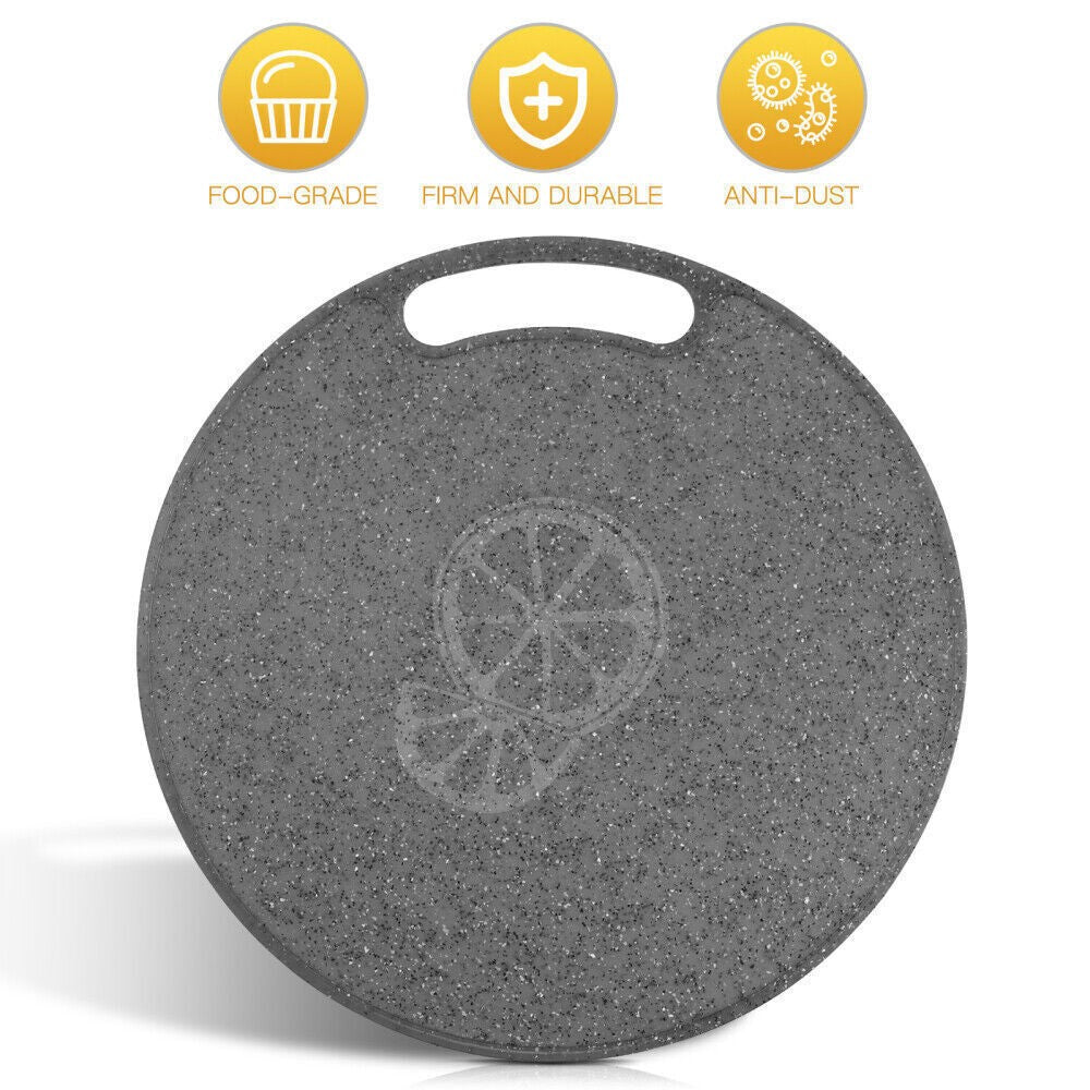 Sink Cover Motorhome Round Clay Round Cutting Board Marble Optics Man