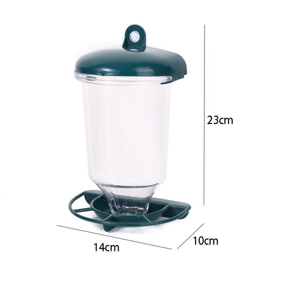 Outdoor Bird Feeder Window Acrylic Suction Cup Bird Hanging Food Dispenser