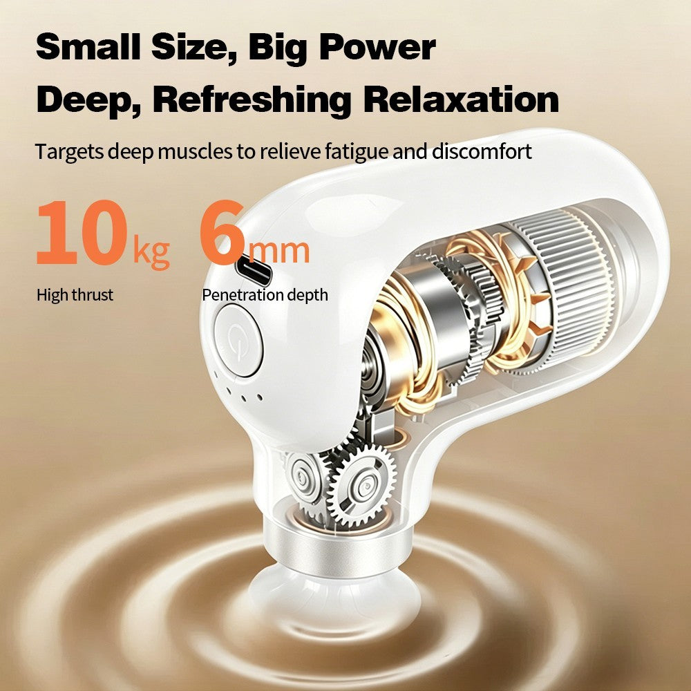 Pocket Size Fascia Gun, Multi Speed Deep Muscle Massager for Neck Shoulder Leg