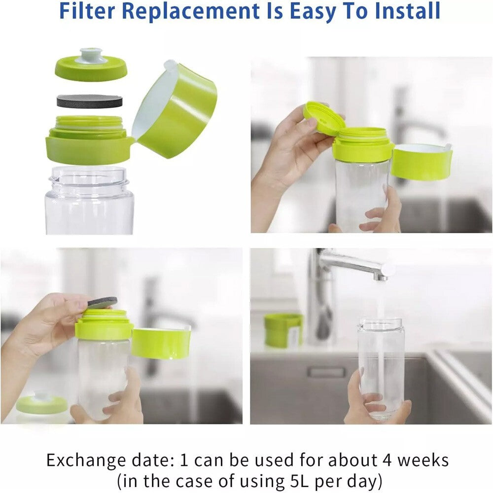 12pcs Micro Disc Water Filter Disc for Brita Fill & Go Water Filter Bottle