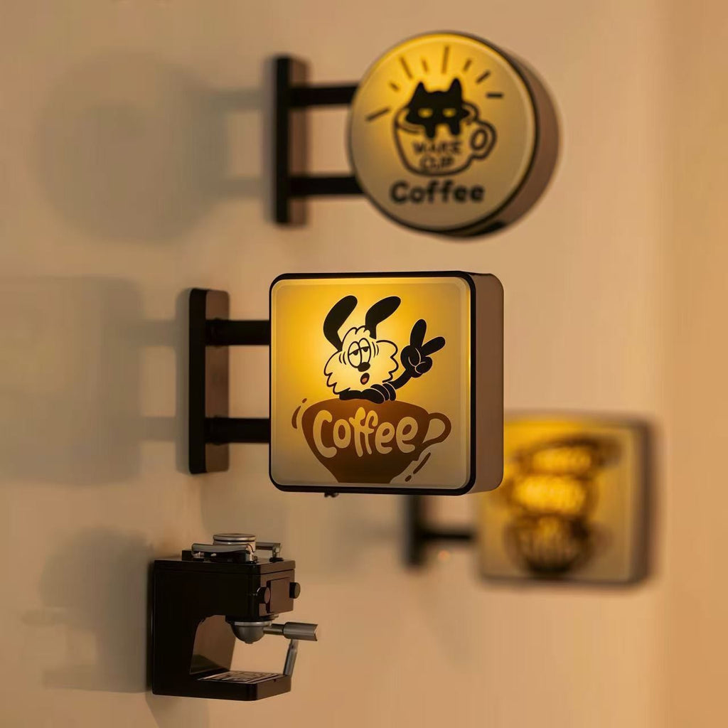 Coffee Magnets For Fridge Lighted Bar Signs Mini Fridge Light Coffee Decor