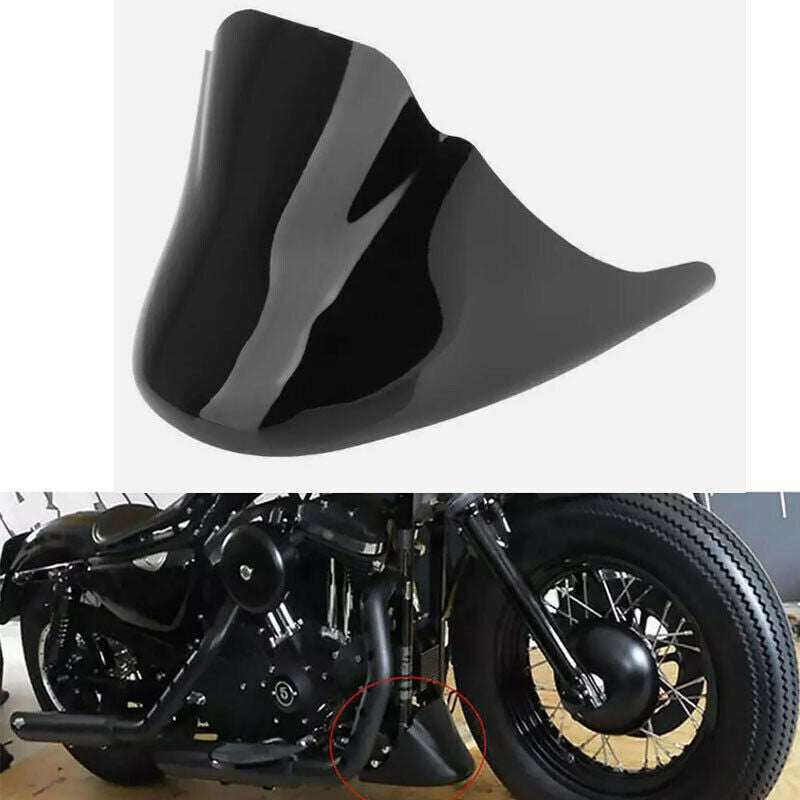 Gloss Black Chin Fairing Front Spoiler For Harley Sportster XL883 1200 2004-2018