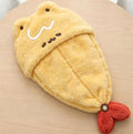 2*Cute Tempura Shrimp Cat Hair Drying Cap Super Absorbent Quick Dry Shower Towel